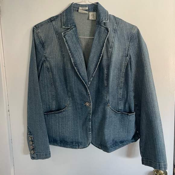 St. John's Bay Jackets & Blazers - St. John’s Bay Denim Blue Women's Jacket in size large